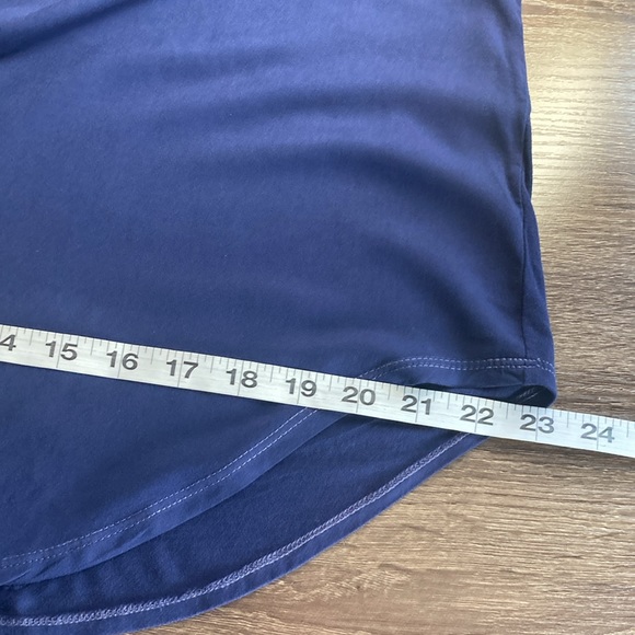 EUC Womens Blue Michael Stars Rayon Spandex Mix Large Blouse - Picture 8 of 8